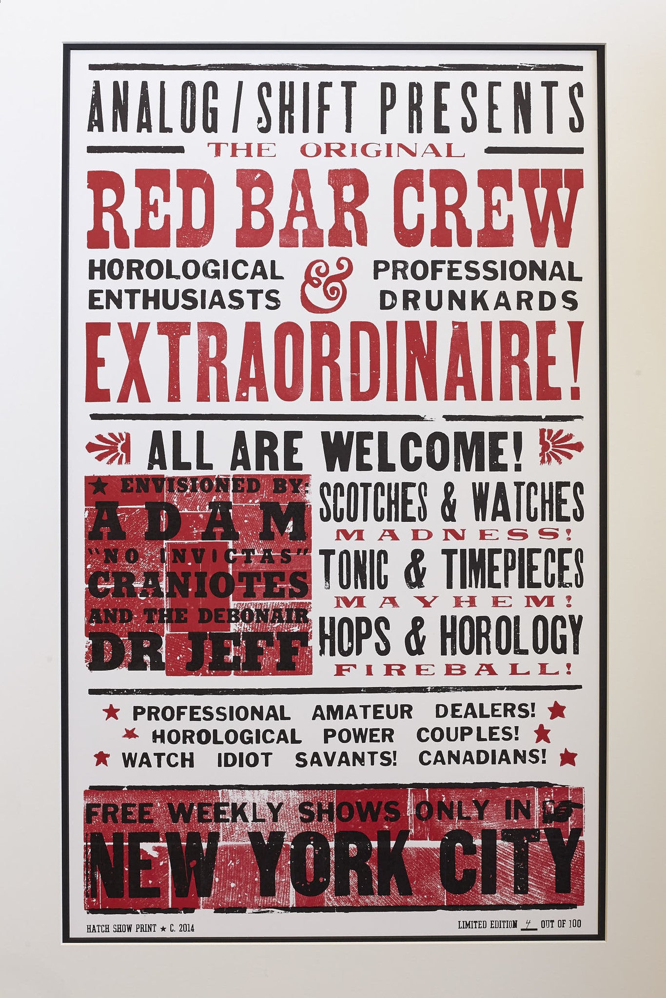 Red Bar Crew Poster