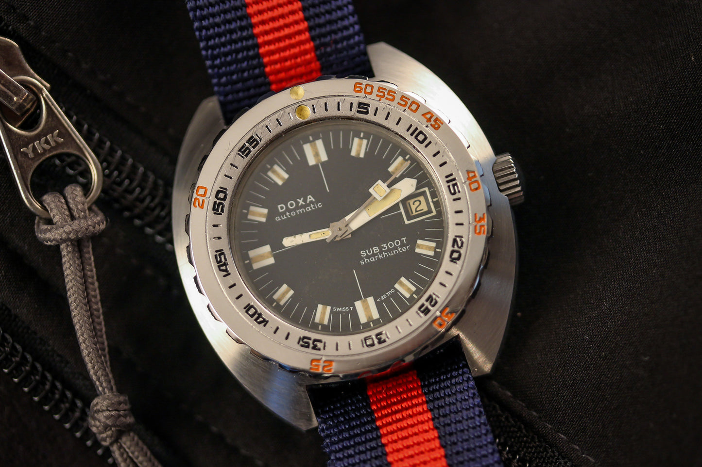 DOXA Sub 300T Sharkhunter Tropical Dial - Presented in Collaboration with Gear Patrol!