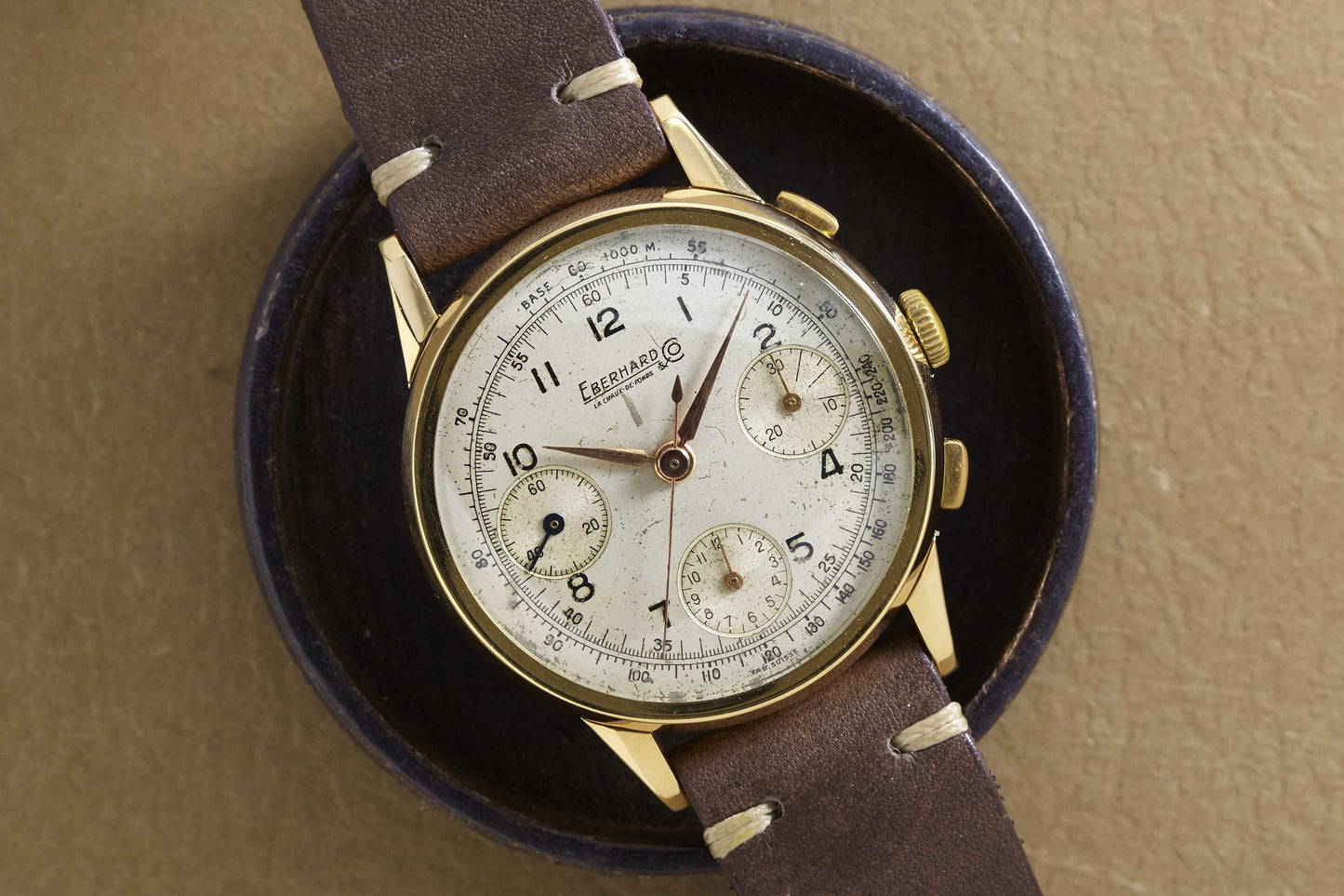 Eberhard 18K Monopusher Chronograph
