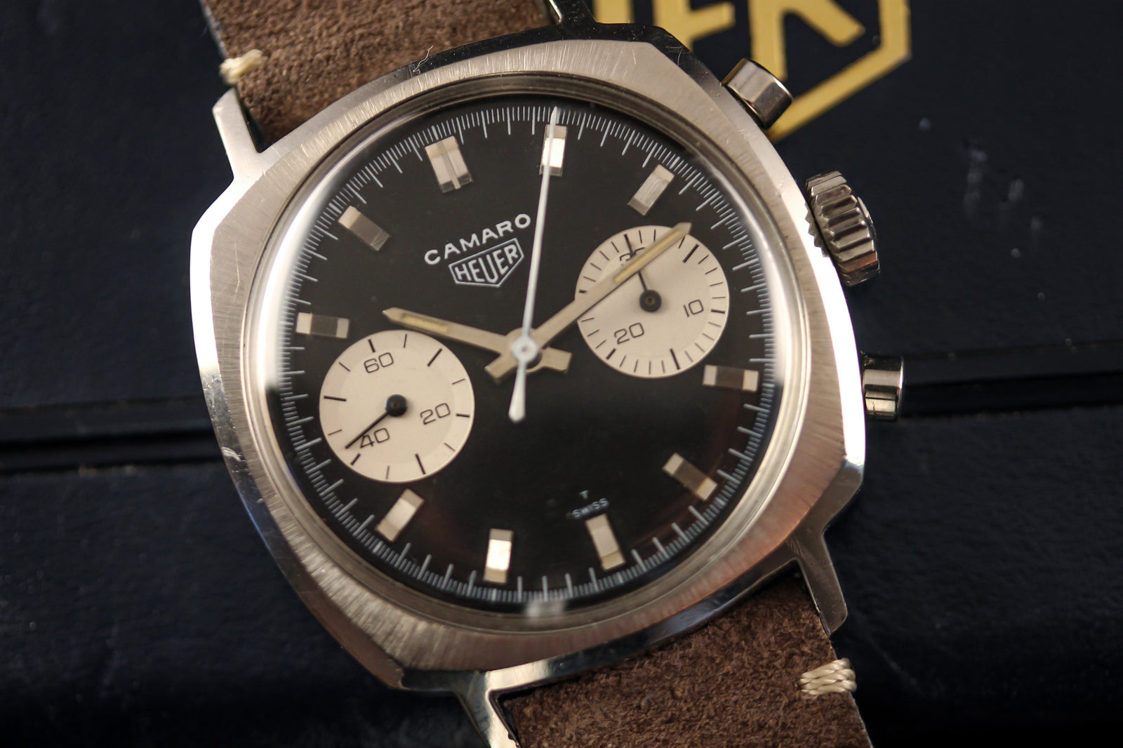 Heuer Camaro 7743N "Panda" Dial