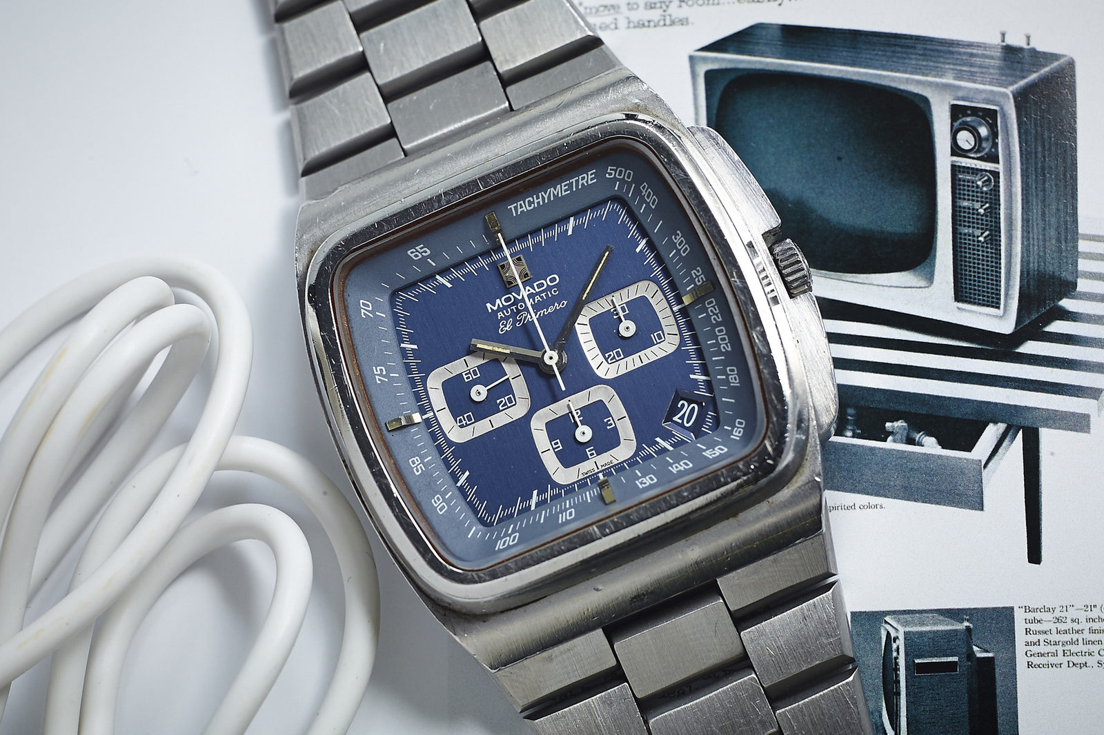 Movado El Primero Chronograph - TV Dial