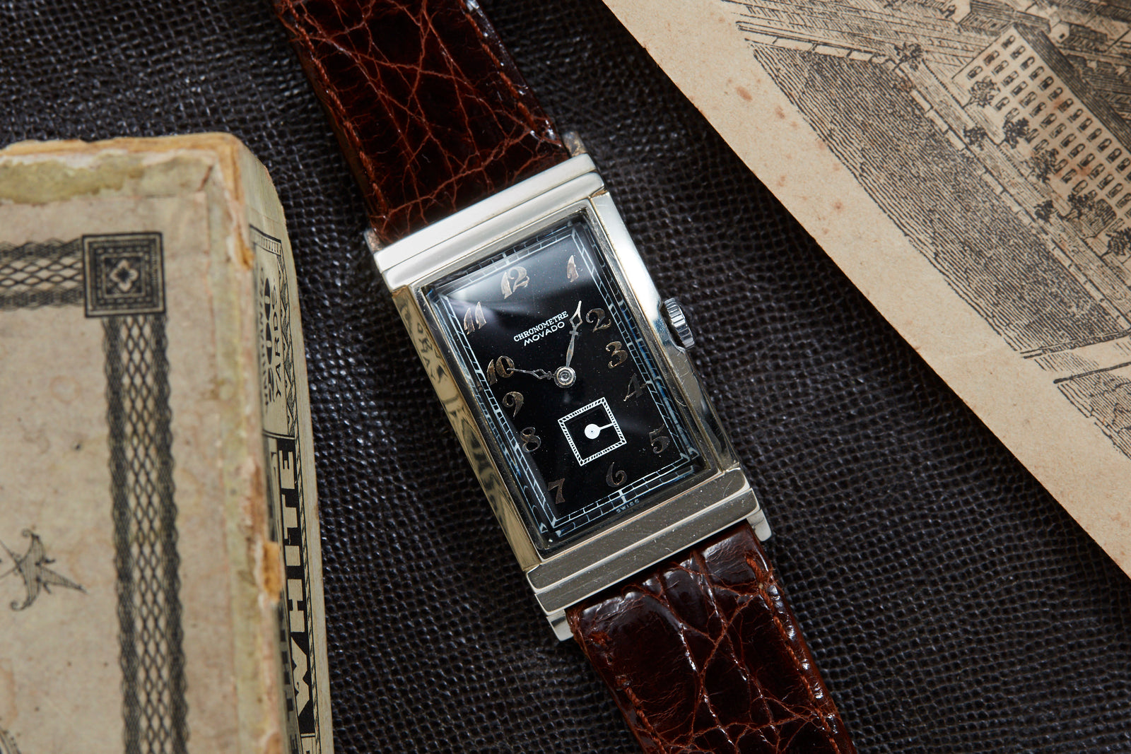 Movado Rectangular Dress Watch