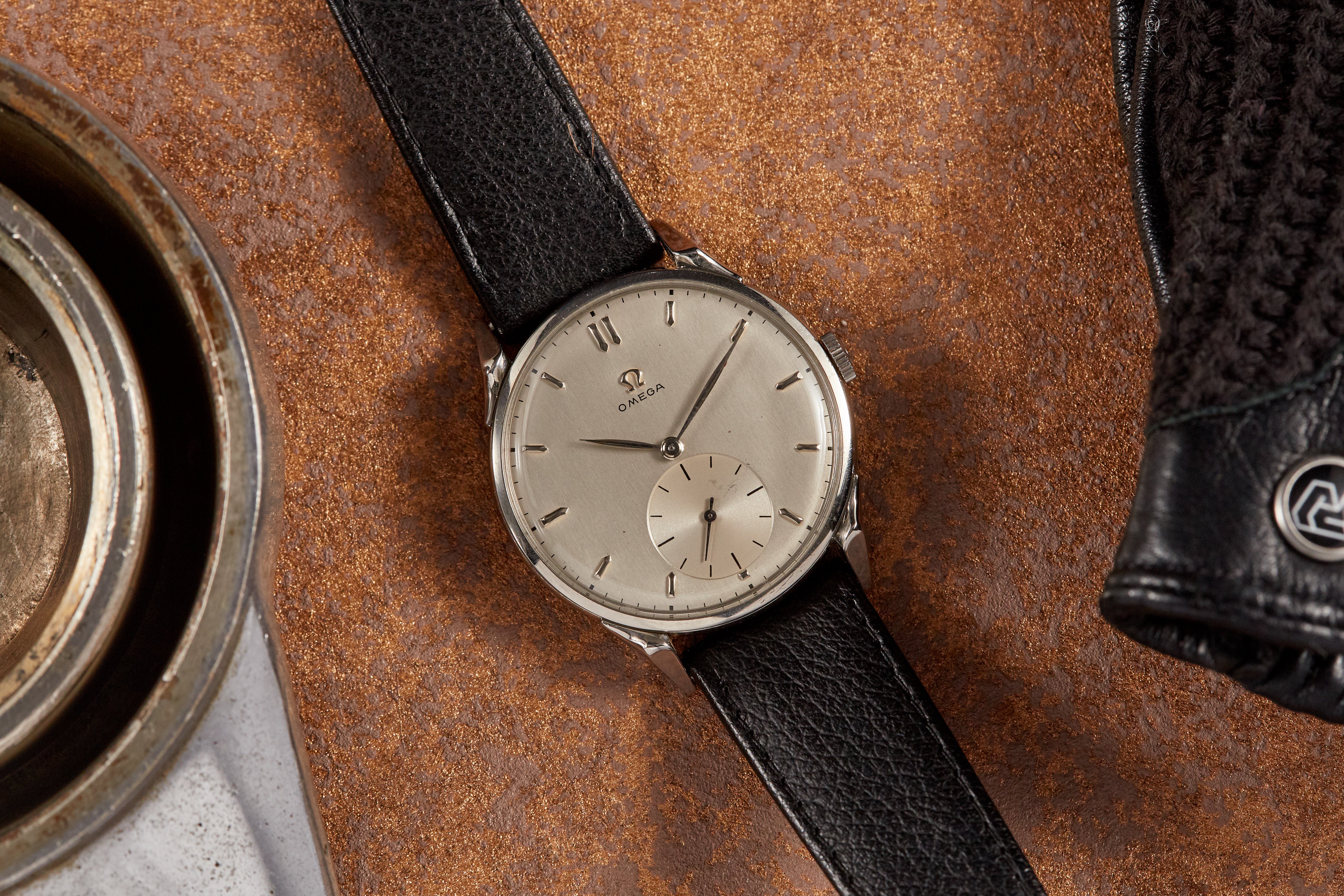 silver dress watch 1966 IWC Automatic Date Dress Watch Ref. 847A
