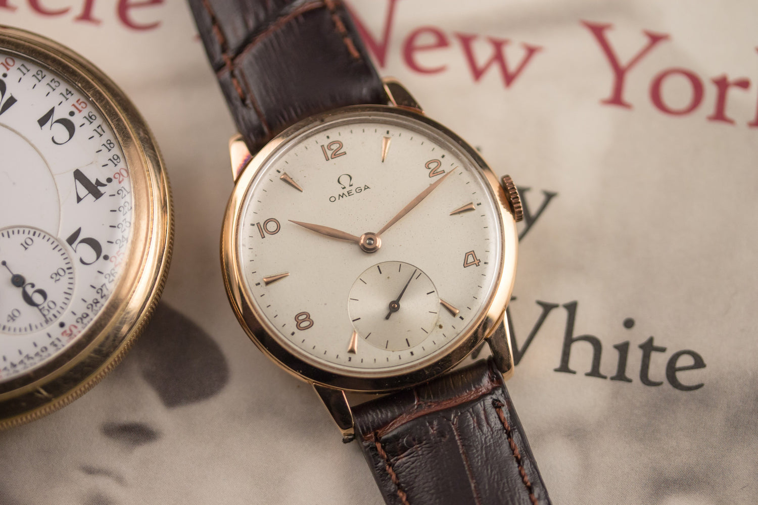 Omega Pink Gold Dress Watch - 1950s Analog:Shift Omega Pink Gold Dress Watch - 1950s Analog:Shift