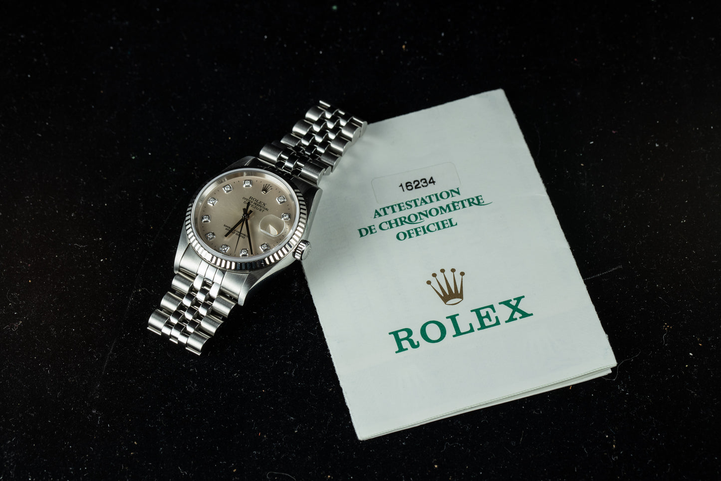 Rolex Datejust Quickset Diamond Dial