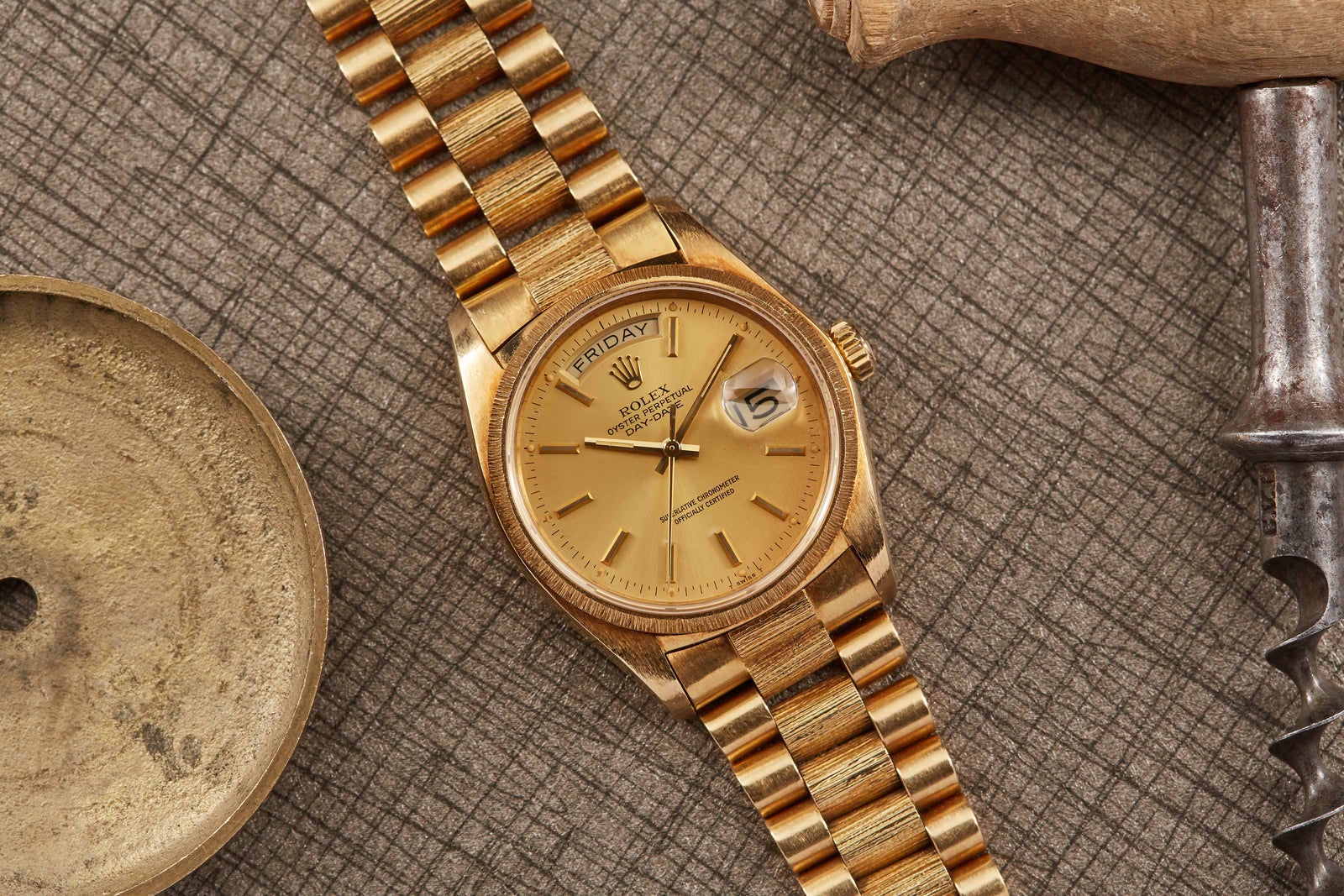 Rolex Day Date Bark Finish