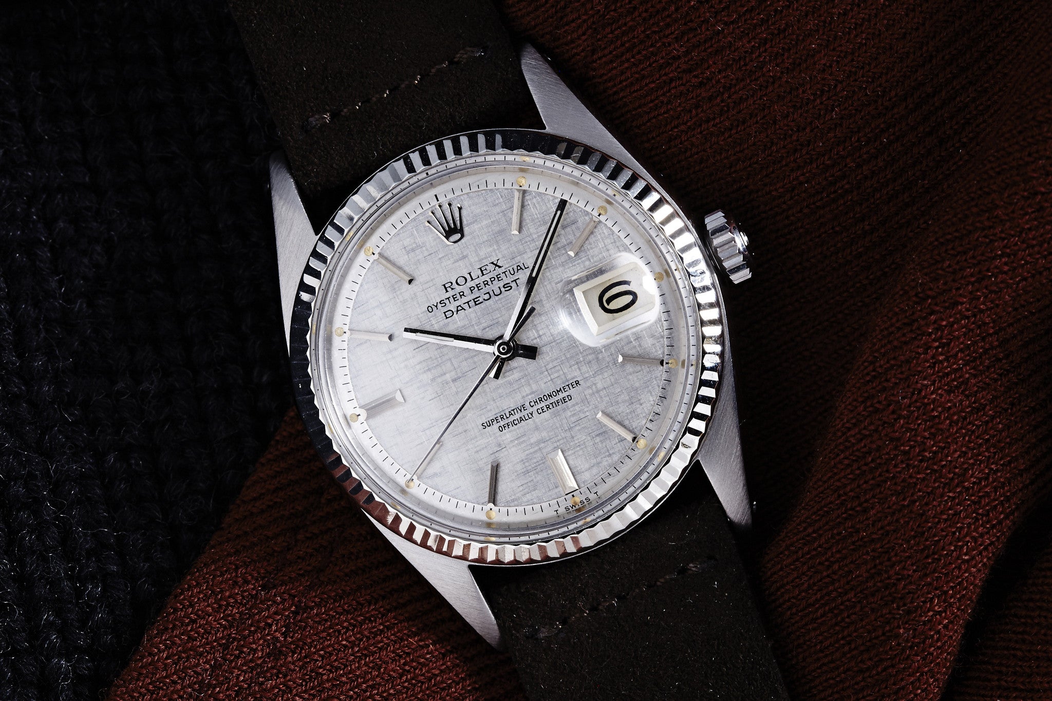 Rolex Datejust Reference 1601 Linen Dial - 1973
