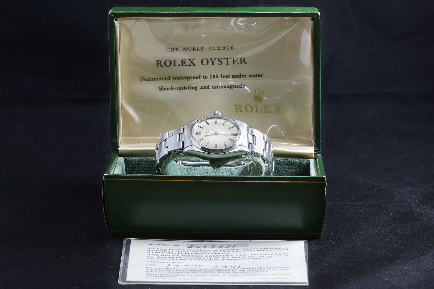 Rolex Oyster Precision Linen Dial