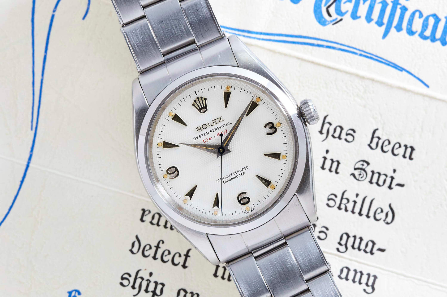 Rolex Oyster Perpetual Honeycomb dial