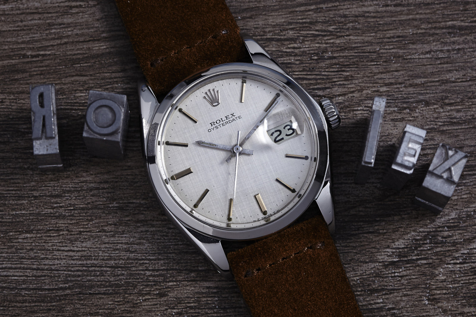 Rolex Oysterdate Linen Dial -1969