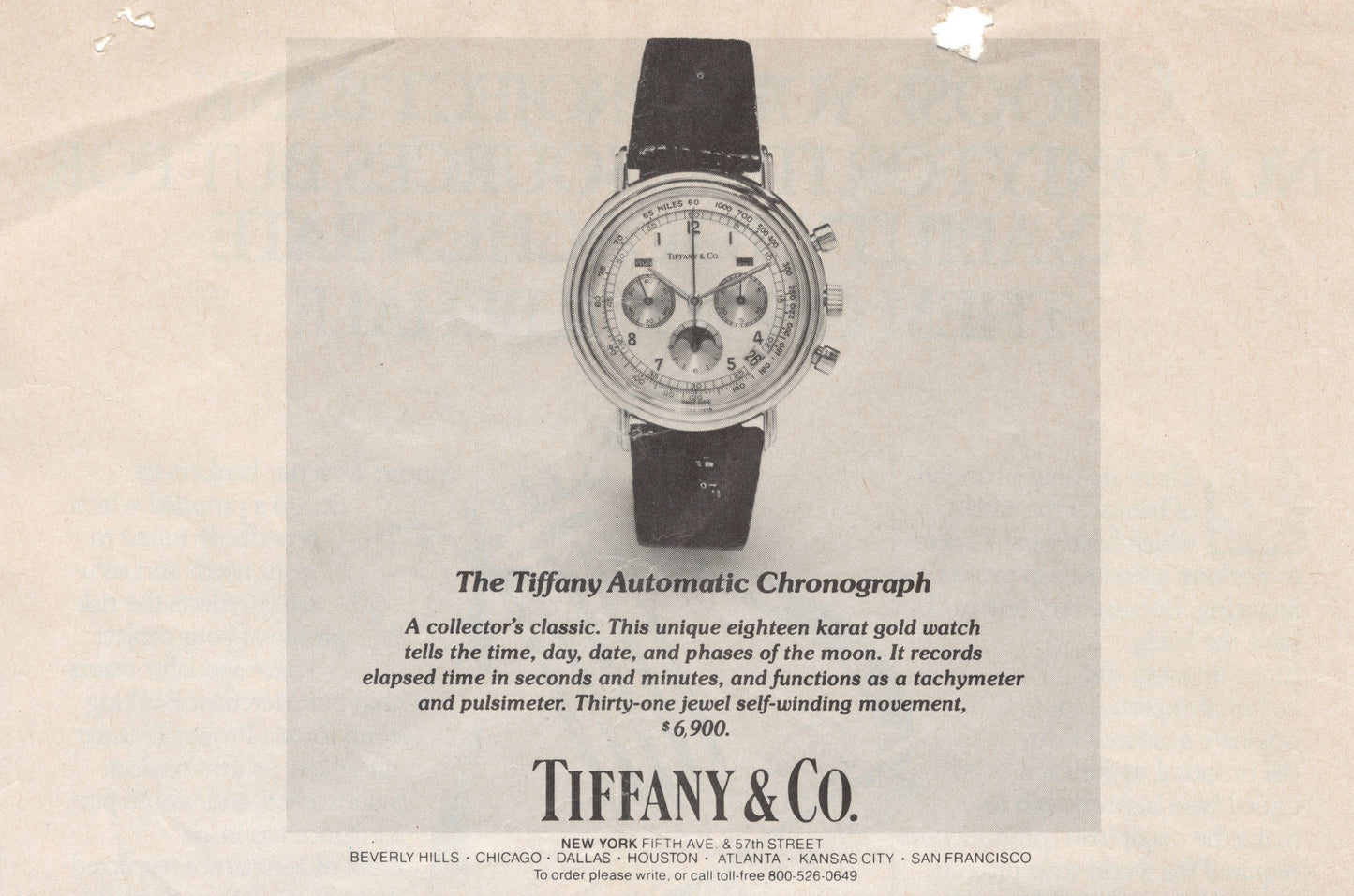 Tiffany & Co. Chronograph by Waldan International