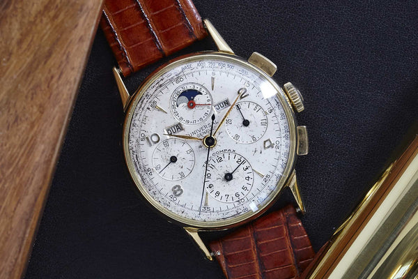 90's Vintage Compax カシミアブレンド スウィングトップ Universal_Geneve_Tri-