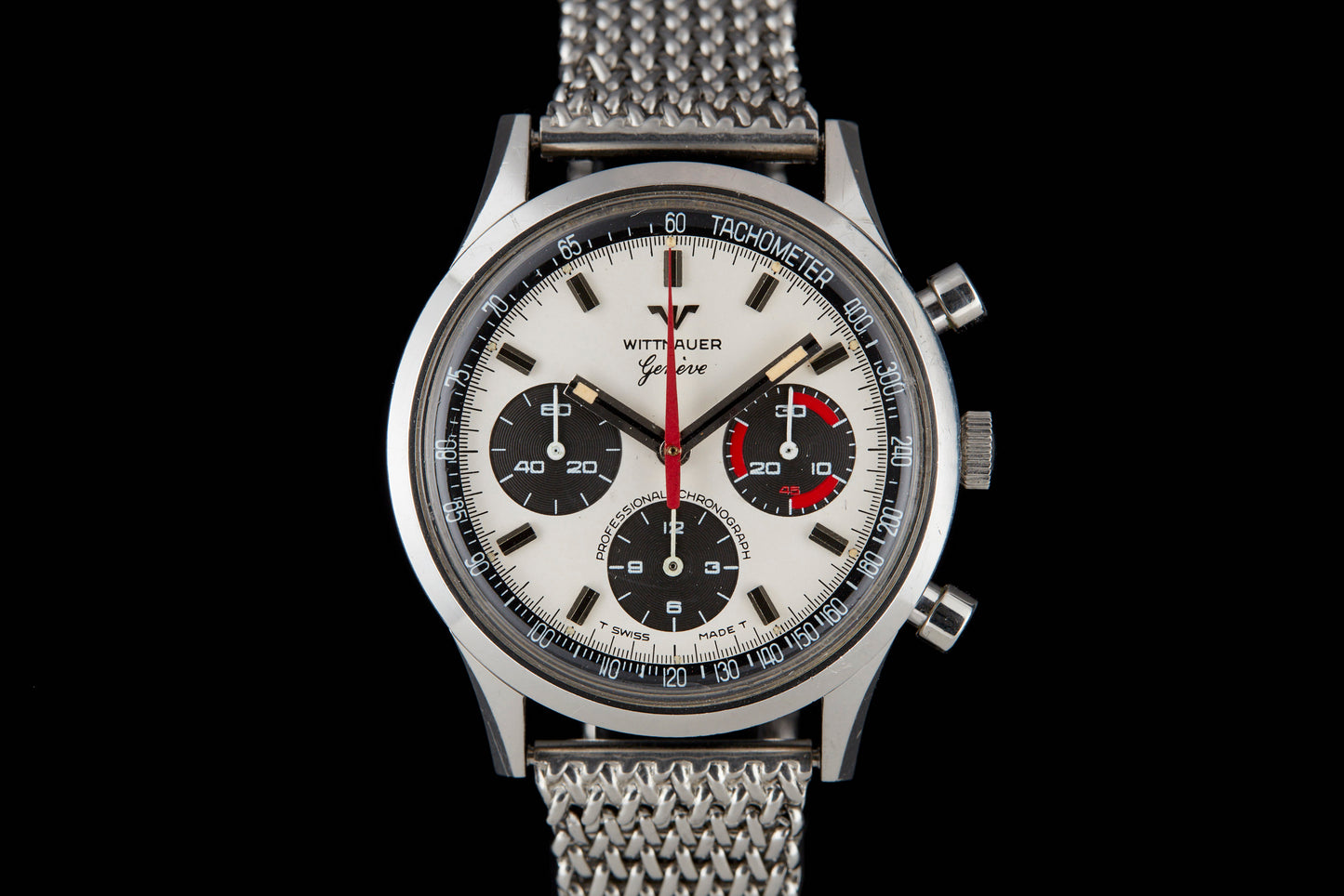 Wittnauer 242T Panda Exotic Dial Chronograph