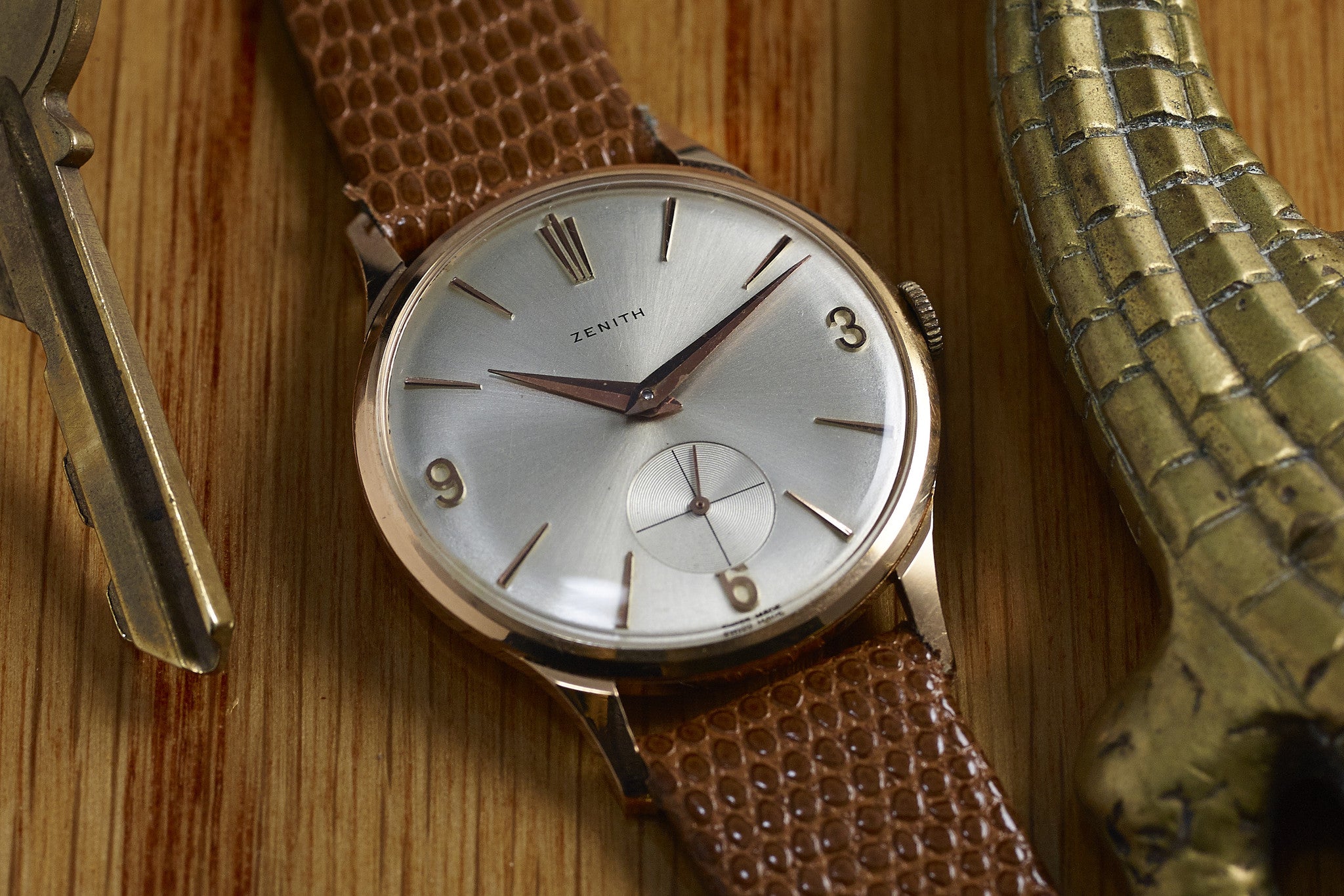 gold or silver dress watch Zenith Pink Gold Dress Watch Analog:Shift